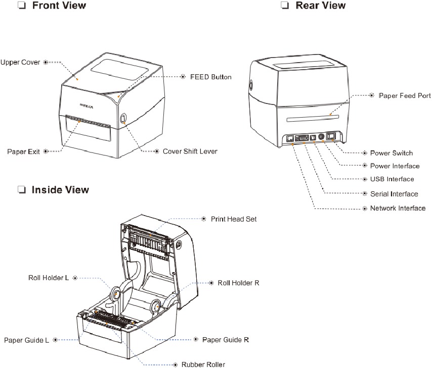 Rongta Technology RP410,RP410Y/C/N,RP411 RP410 Series Label Printer