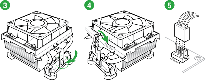 To install the APU heatsink and fan assembly - Step 2