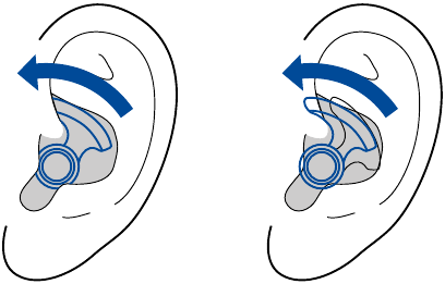 Secure fit with earfins