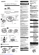 Sony WALKMAN D-EJ100 Operating Instructions