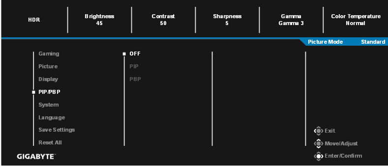 Configure the Device Settings - PIP/PBP