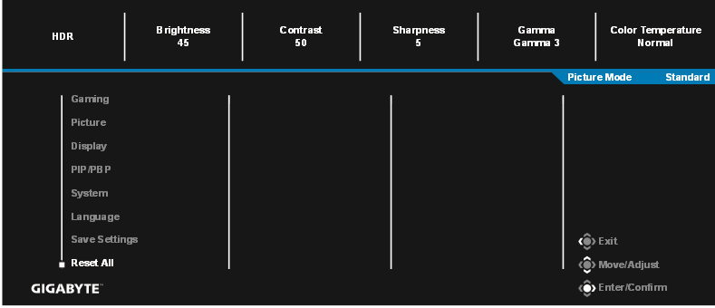 Configure the Device Settings - Reset All