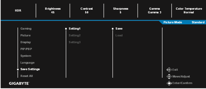 Configure the Device Settings - Save Settings