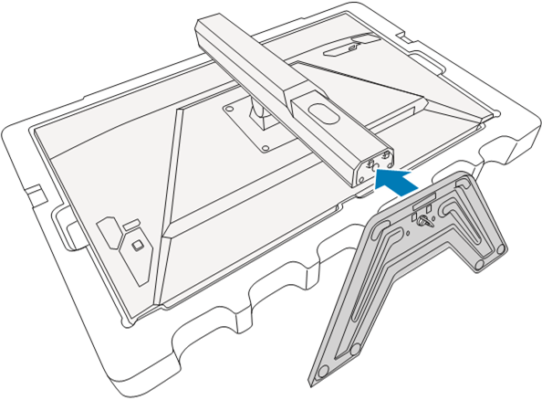 Installing the Monitor Base - Step 1