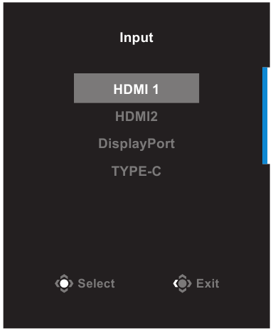 Selecting the Input Source