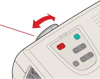 Adjusting the image - Step 2 - Rotate focus ring