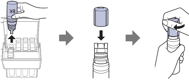 Filling ink tanks - Step 5