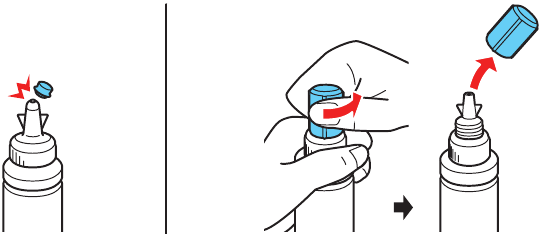 Fill ink tanks - Step 2