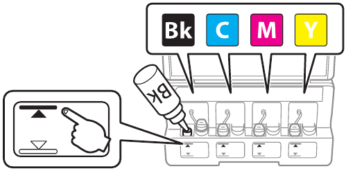 Fill ink tanks - Step 4