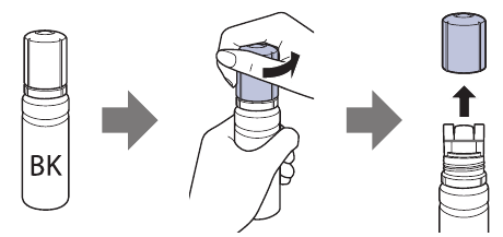Fill ink tanks - Step 2