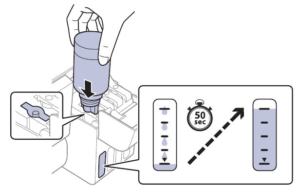 Fill ink tanks - Step 3