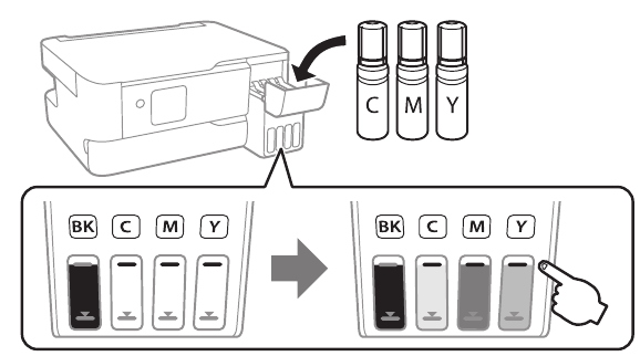 Fill ink tanks - Step 7