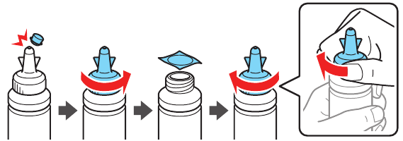 Fill ink tanks - Step 3