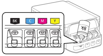 Fill ink tanks - Step 4