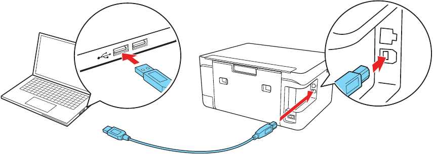 Connecting the unit with a USB cable