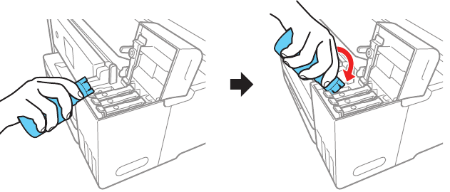 Filling ink tanks - Step 2