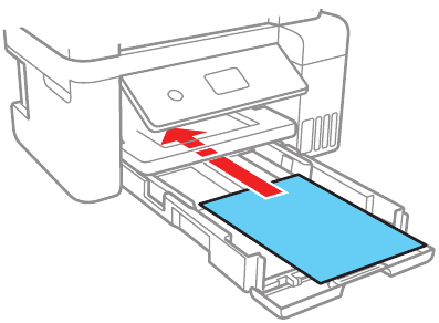 Loading paper - Step 3 - Insert paper