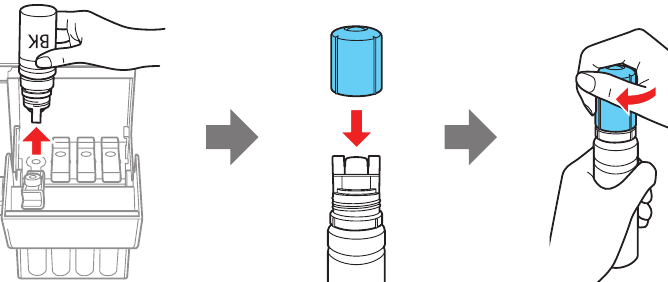 Fill ink tanks -- Step 4