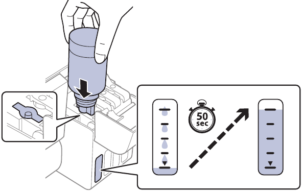 Fill ink tanks - Step 2