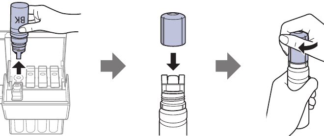 Fill ink tanks - Step 3