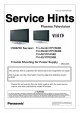 Panasonic VIERA TH-50PV500E Service Hints