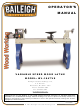Baileigh Industrial WL-1847VS Operator's Manual