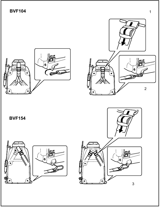 Back strap attaching