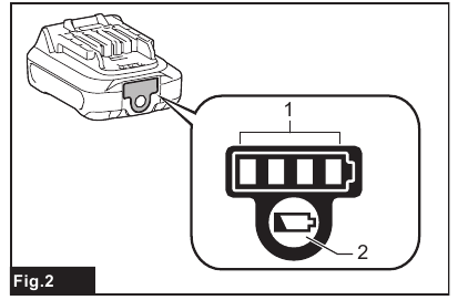 Indicating the remaining battery capacity