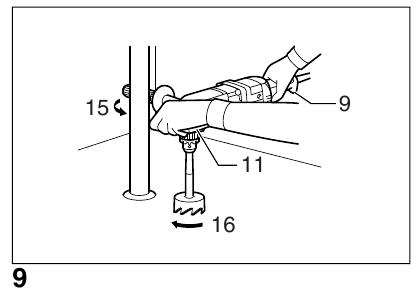 OPERATION - Holding tool - Step 1