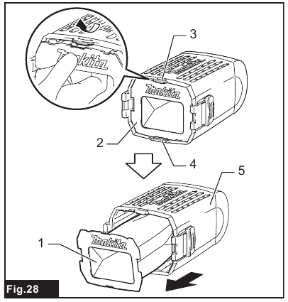 Replacing paper filter - Step 2
