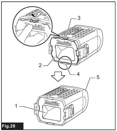 Replacing paper filter - Step 3