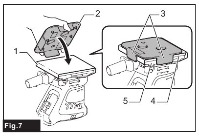 Using abrasive paper without dustsuction hole - Step 3