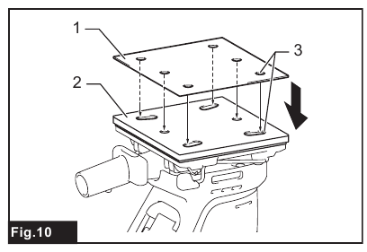 Using hook-and-loop abrasive paper - Step 1