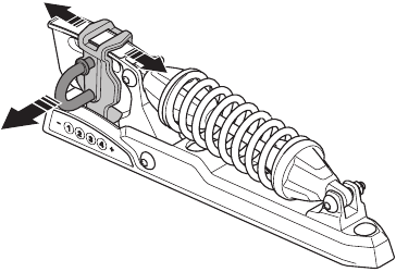 To adjust the seat - Step 1