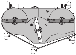 To adjust the parallelism of the cutting deck - Step 1