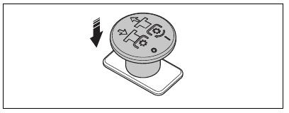 PTO (Power Take-Off) button - Step 2