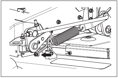 To adjust the deck lift springs