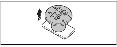 PTO (Power Take-Off) button