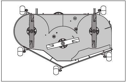 To adjust the parallelism of the cutting deck - Step 3