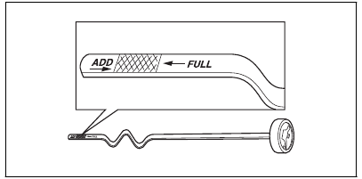 To do a check of the engine oil level