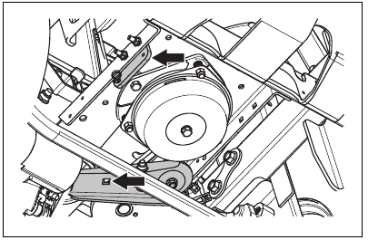 To remove the pump belt
