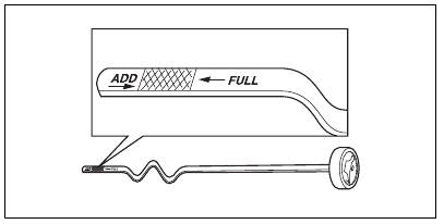 To do a check of the engine oil level