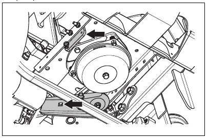To remove the pump belt