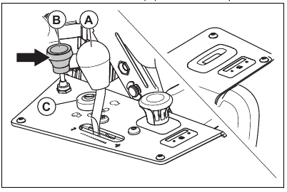 To start the engine - Step 2
