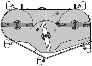 To adjust the parallelism of the cutting deck