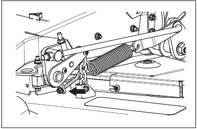 To adjust the deck lift springs