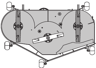 To adjust the parallelism of the cutting deck - Step 3