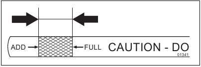 Checking the engine oil level