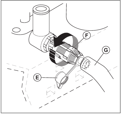 Replacing the engine oil - Step 2