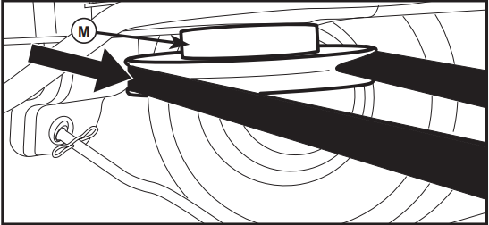 TO INSTALL MOWER AND DRIVE BELT - Step 10